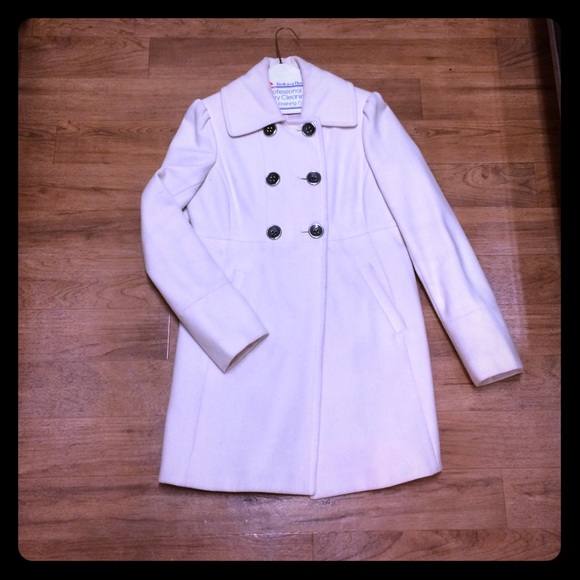 Maralyn & Me Jackets & Blazers - Maralyn & Me Ivory Pea Coat